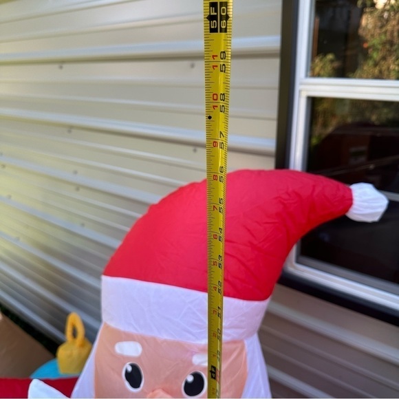 Gemmy Airblown Christmas Inflatable Santa Reindeer Lights Bulbs 9 ft Lighted - Picture 8 of 14